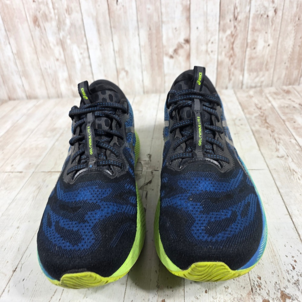 ASICS Gel-Nimbus Lite 2 Mens Running Shoes Blue Black Lime 1011B009 Size 11.5 - Picture 2 of 8